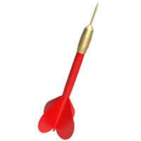 The red dart for sport game or Business concept 3d rendering. png