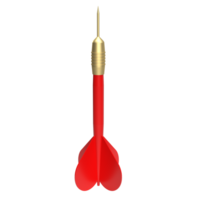 The red dart for sport game or Business concept 3d rendering. png