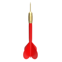 The red dart for sport game or Business concept 3d rendering. png