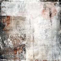 Abstract Painting in White and Brown photo