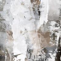 White and Brown Abstract Painting photo