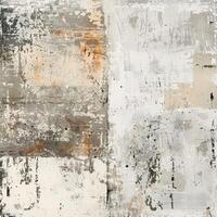 Abstract Painting in White and Brown photo