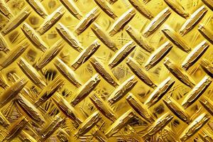 Close-Up View of Gold Metal Surface photo