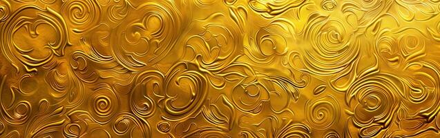 Radiant Gold Swirls and Circles photo