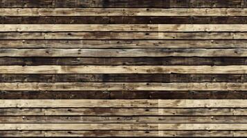 Wooden Wall Built With Planks photo