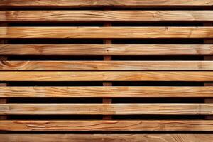 Close-Up of Wooden Slatted Surface photo