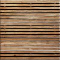 Close Up of Wooden Slatted Surface photo