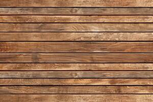 Wooden Wall Made of Planks and Boards photo