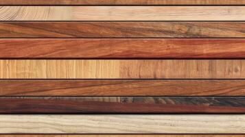 Assorted Wood Planks in Various Colors photo