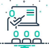 Mix icon for course vector