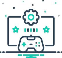 Mix icon for gamification vector