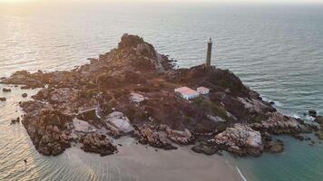 Ke Ga beach at Mui Ne, Phan Thiet, Binh Thuan, Vietnam. Ke Ga Cape or lighthouse is the most favourite destination for visitors to La Gi, Binh Thuan Province. video