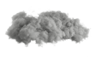 noir doux épanouir des nuages forme Couper en dehors arrière-plans 3d le rendu fichier png