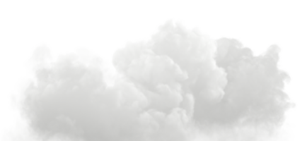 ozon wit bewolkt pluizig besnoeiing uit achtergronden speciaal effect 3d renderen het dossier. png