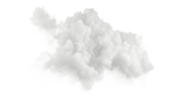 blanc clair cumulus atmosphère duveteux nuage Couper en dehors arrière-plans 3d rendre png