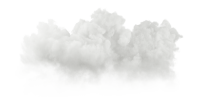 Schnitt aus Weiß realistisch Wolken Ozon Atmosphäre 3d Illustration Datei png