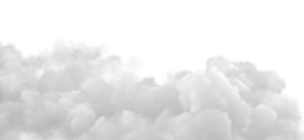 Clear cloudy cumulus ozone special effect 3d rendering file png