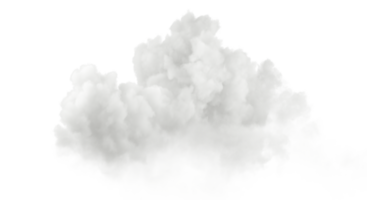 condensation clair doux duveteux des nuages sur transparent Contexte 3d rendre png