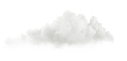 vit mjuk stackmoln clouds skära ut Special effekt 3d tolkning fil png