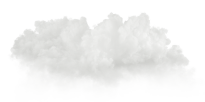 nubes formas cortar fuera transparente antecedentes 3d representación png