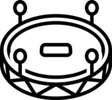 Black line icon for pitch vector