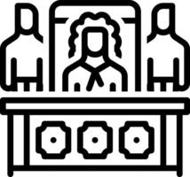 Black line icon for june vector