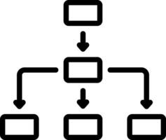 Black line icon for dom vector