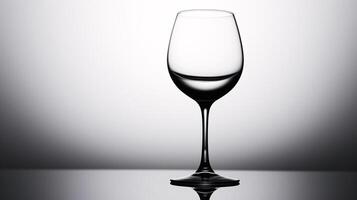 el dinámica elegancia de un vino vaso, capturar el interacción de ligero y líquido foto