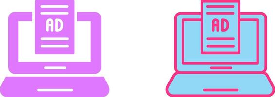 Internet Ads Icon vector