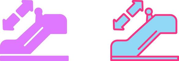 Horizontal Escalator Icon vector