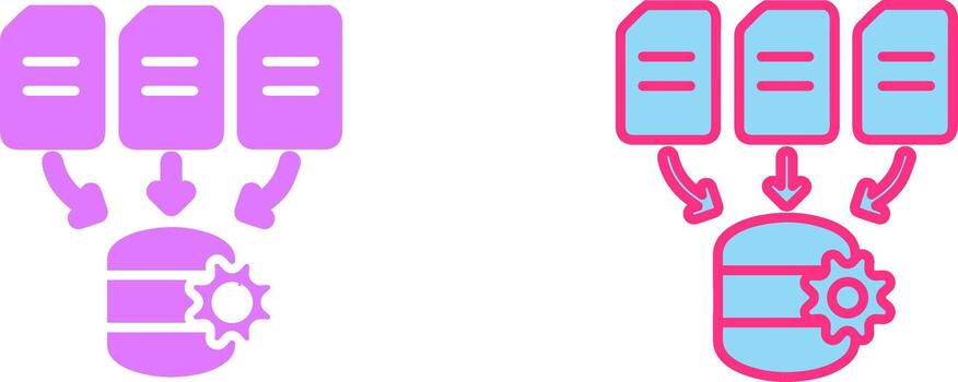 Data Processing Icon vector