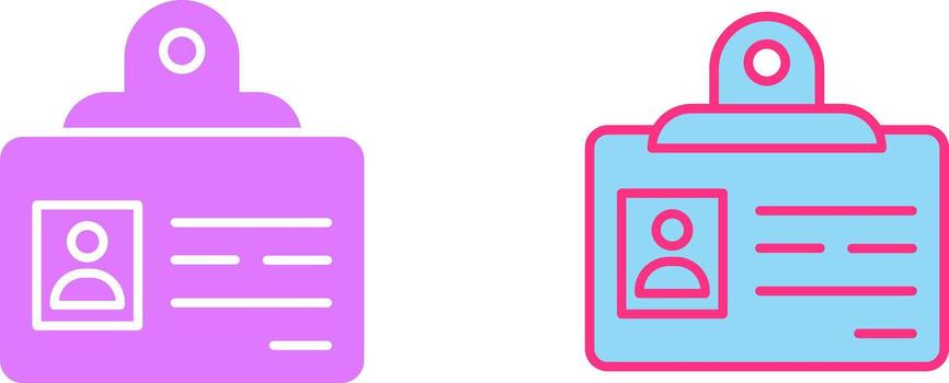 Identification Badge Icon vector