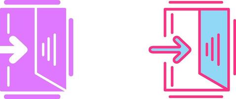 Exit Sign Icon vector