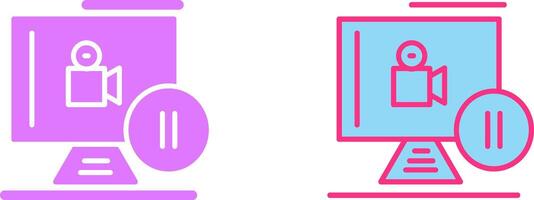 Pause Button Icon vector