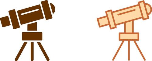 Telescope on Stand Icon vector