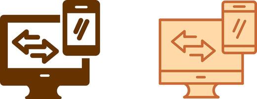 Data Synchronization Icon vector