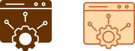 Web Setting Icon vector