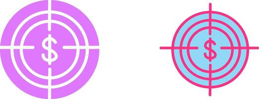 Economic Target Icon vector