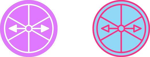 Roulette with Arrow Icon vector