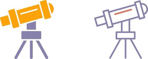 Telescope on Stand Icon vector