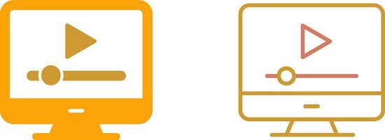 en línea tutoriales icono vector