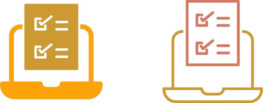 Online Test Icon vector