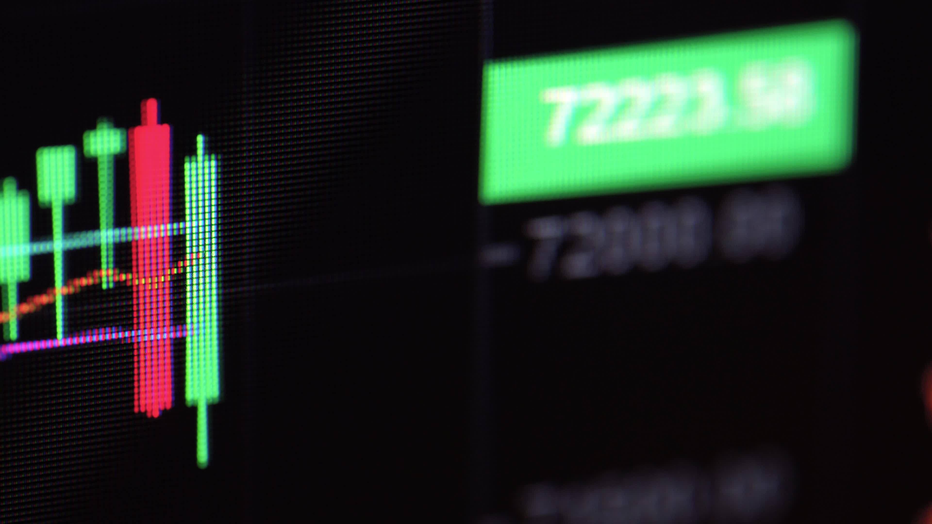 cryptocurrency exchange chart close up 42727559 Stock Video at Vecteezy