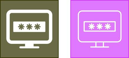 System Password Icon vector