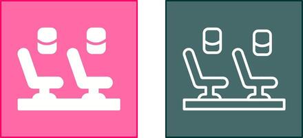 Seats In Plane Icon vector