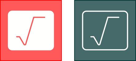 Square Root Icon vector