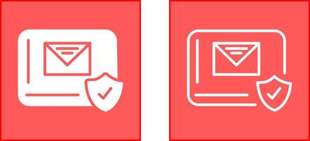 Mail Protection Icon vector