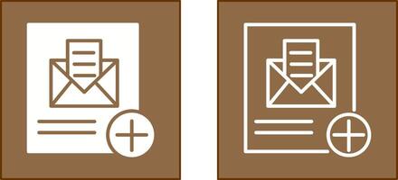 Add Mail Icon vector