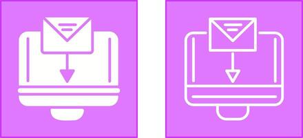 Mail Upload Icon vector