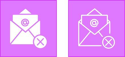 Not Accepted Icon vector